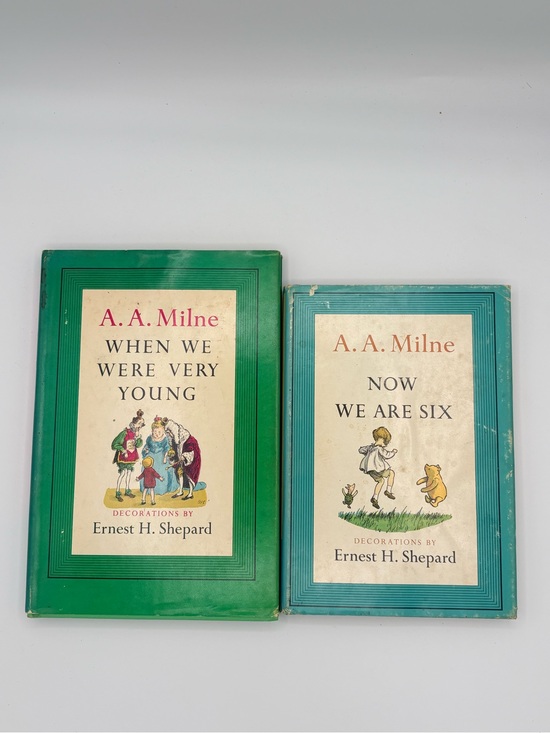 Other - Vintage A. A. Milne Set — When We Were Very Young & Now We Are Six (Green, Teal)